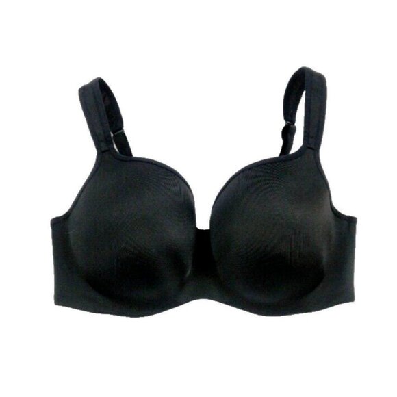 Cacique Lane Bryant Bra Smooth Balconette Underwire Plus Size 44B Black - Picture 1 of 10